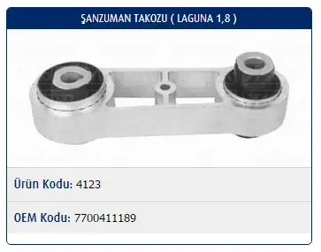 MASTER M4123 Şanzıman Takozu 7700411189 resmi