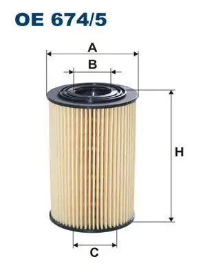 FILTRON OE674/5 Yağ Filtresi resmi