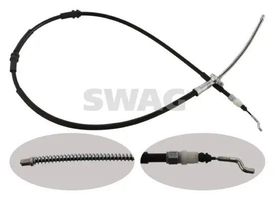 SWAG 30936711 El Fren Halatı (Arka) 2H0609721A resmi