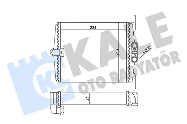 KALE 346630 Kalorifer Radyatörü A1408300761 resmi