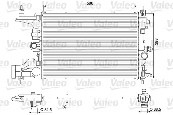 VALEO 701723 Radyatör 13267656 resmi