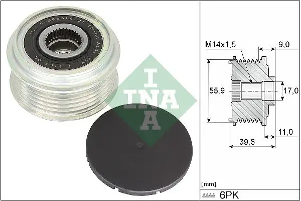 INA 535034010 Alternatör Kasnağı 059903024F resmi