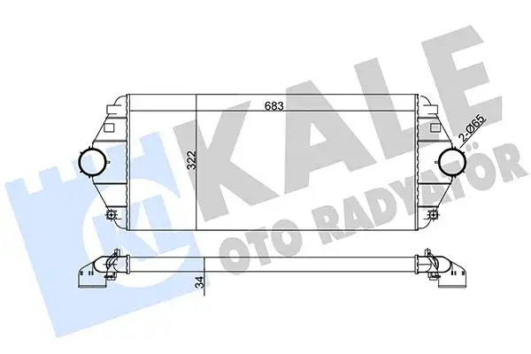 KALE 344500 Turbo Radyatörü 1472059080 resmi