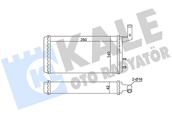 KALE 370670 Kalorifer Radyatörü 4327232 resmi