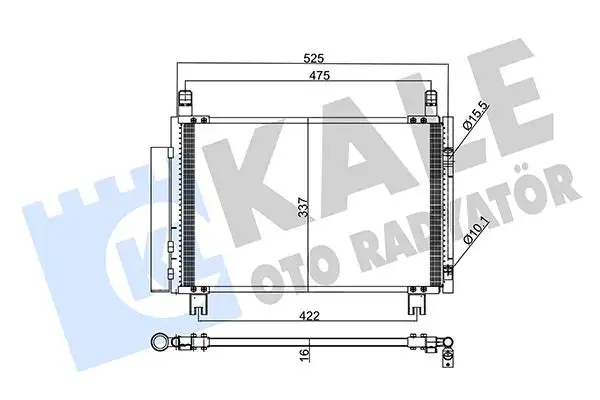 KALE 345305 Klima Radyatörü 8846052130 resmi