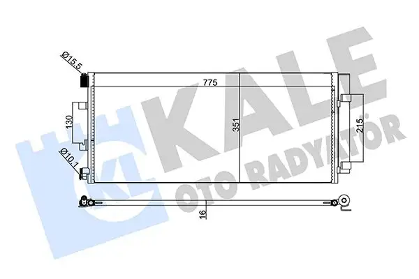 KALE 342560 Klima Radyatörü resmi