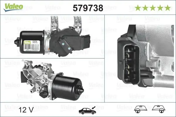 VALEO 579738 Silecek Motoru (Ön) 7701061590 resmi