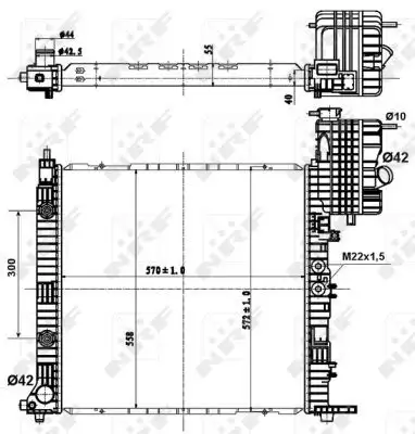 NRF 50581 Radyatör A6385012201 resmi