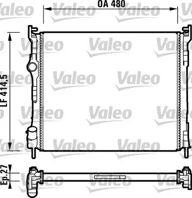 VALEO 732737 Radyatör 7701474240 resmi