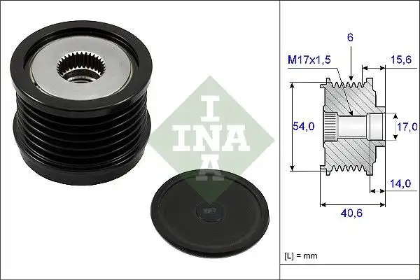 INA 535023010 Alternatör Kasnağı resmi