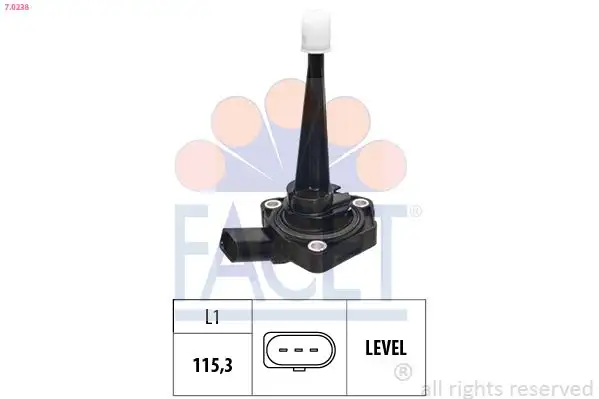 FACET 7.0238 Motor Yağ Seviye Sensörü 03L907660B resmi