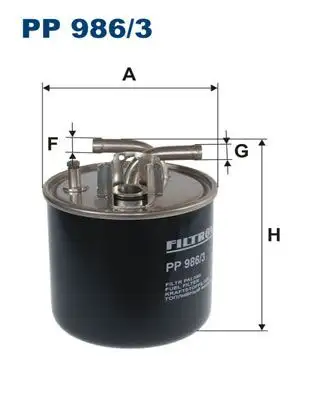 FILTRON PP986/3 Yakıt Filtresi 057127435E resmi