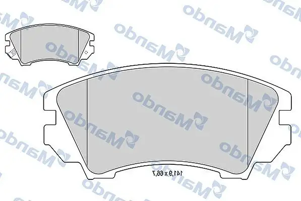 MANDO MBF015254 Ön Fren Balatası resmi