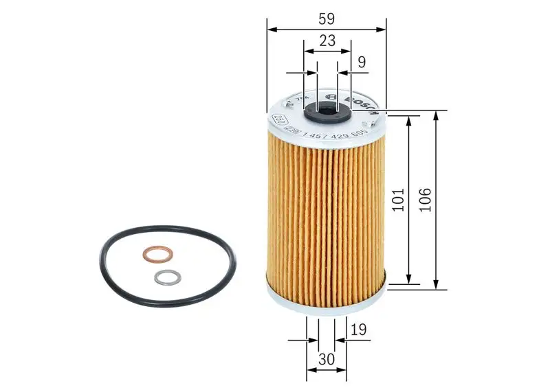 BOSCH 1457429605 Yağ Filtresi resmi
