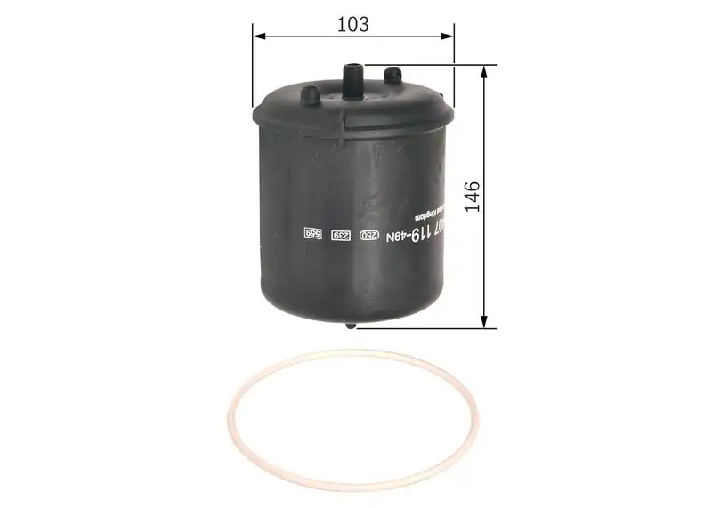 BOSCH F026407119 Yağ Filtresi resmi