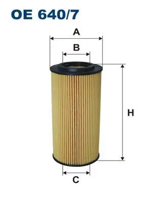 FILTRON OE640/7 Yağ Filtresi A6131840025 resmi