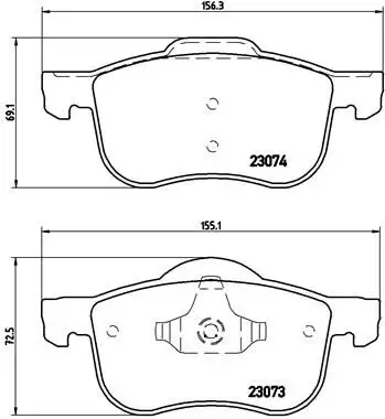BREMBO P86016 Ön Fren Balatası resmi