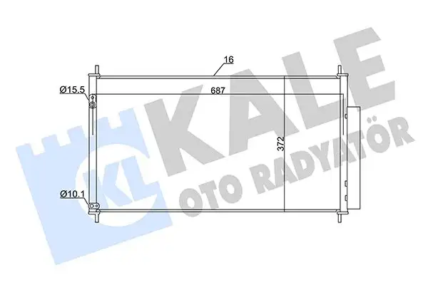 KALE 350605 Klima Radyatörü 80110TV1E01 resmi