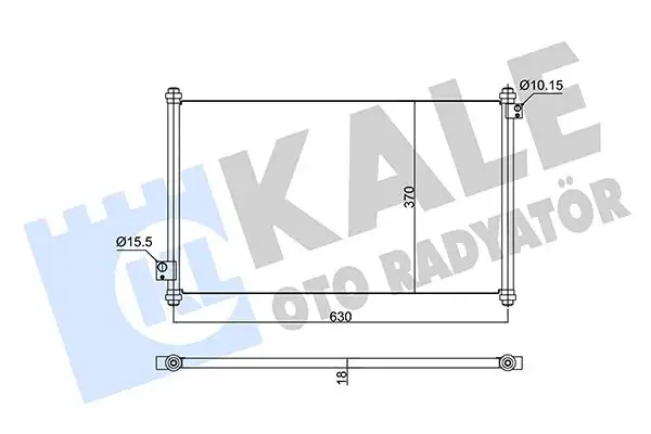 KALE 350595 Klima Radyatörü 80100S84A00 resmi