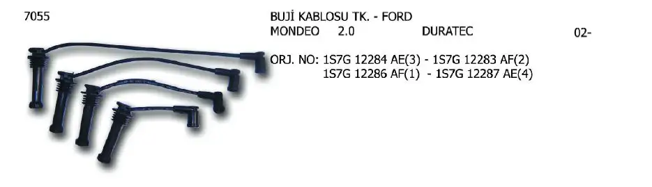 ÜNÜVAR 7055 Buji Kablosu resmi