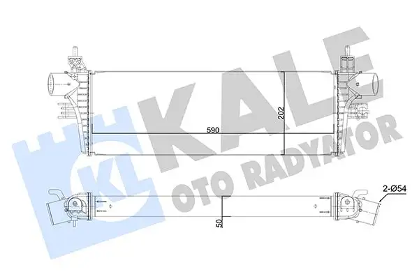 KALE 350415 Turbo Radyatörü 179400L130 resmi