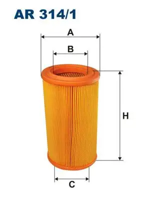 FILTRON AR314/1 Hava Filtresi 1444H2 resmi