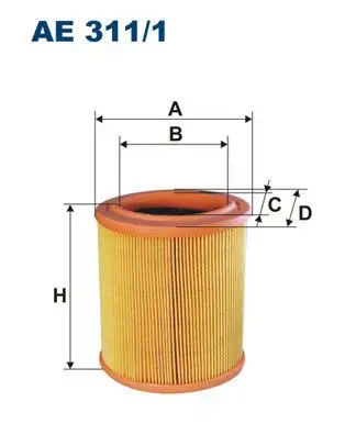FILTRON AE311/1 Hava Filtresi 1444F0 resmi
