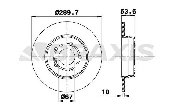 BRAXIS AE0143 Arka Fren Diski A2104231012 resmi