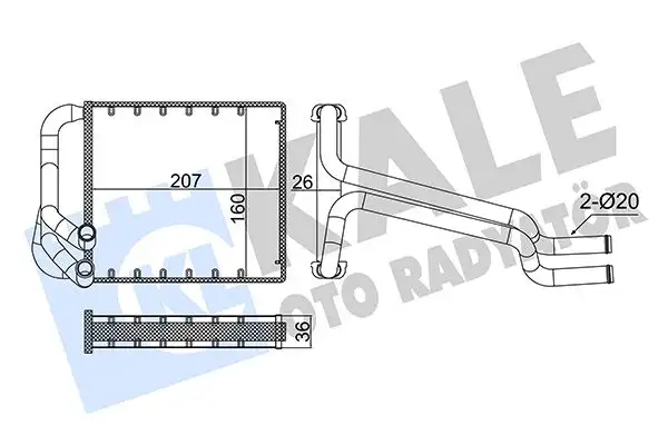 KALE 355085 Kalorifer Radyatörü 971383X000 resmi