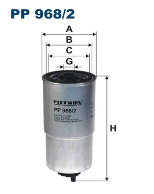 FILTRON PP968/2 Yakıt Filtresi resmi