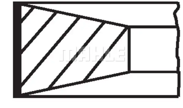 MAHLE 0400690 Piston Gömlek Segman (Set) resmi