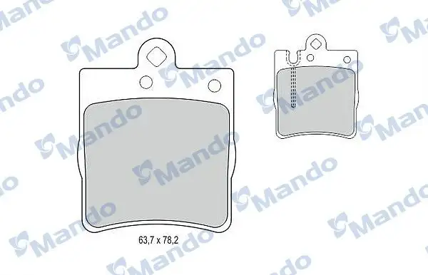 MANDO MBF015142 Arka Fren Balatası A0034205220 resmi