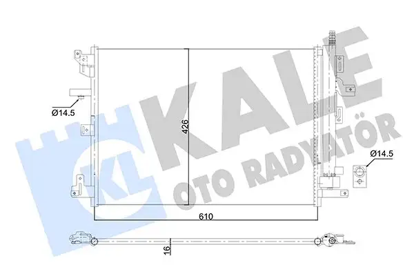 KALE 353070 Klima Radyatörü 30781280 resmi