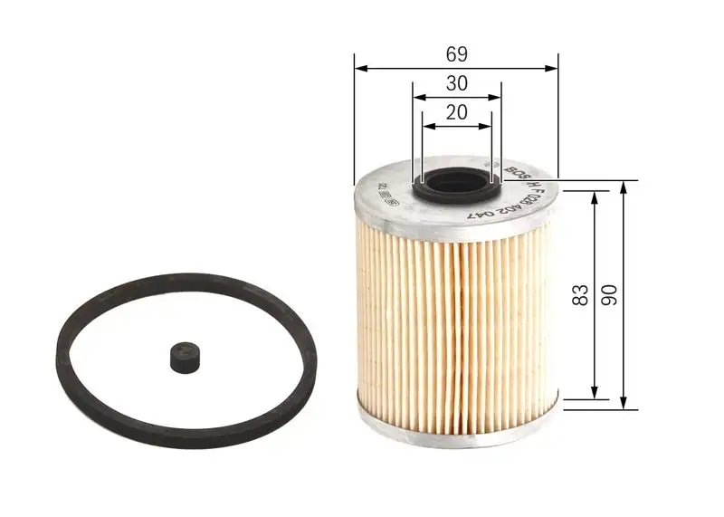 BOSCH F026402047 Yakıt Filtresi resmi