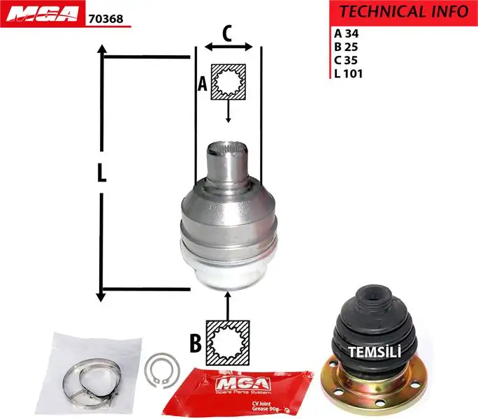 MGA 70368 Aks Kafası (Sağ İç) 1603272 resmi