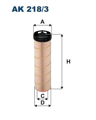 FILTRON AK218/3 Hava Filtresi A6460940104 resmi