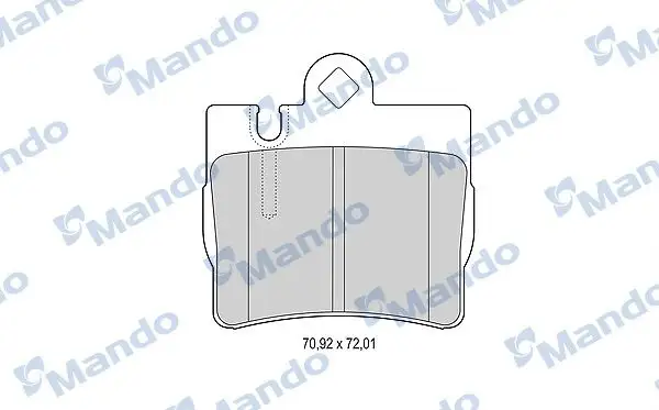 MANDO MBF015155 Arka Fren Balatası A0034201920 resmi