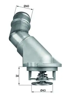 MAHLE TI21192D Termostat A6282030175 resmi