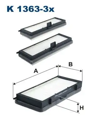 FILTRON K1363-3X Polen Filtresi resmi