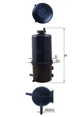 MAHLE KL787 Yakıt Filtresi 2H0127401B resmi
