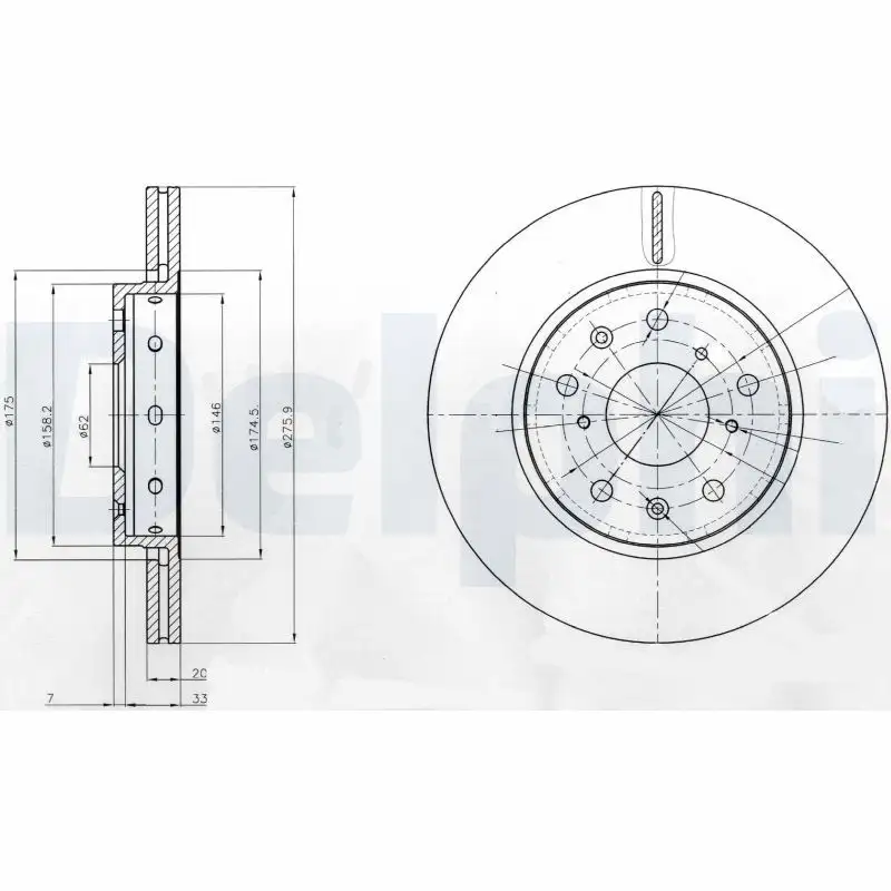 DELPHI BG4208 Ön Fren Diski resmi