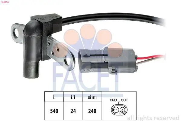 FACET 9.0016 Krank Sensörü 7700728638 resmi