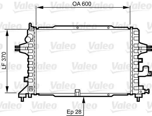 VALEO 734380 Radyatör 13143570 resmi
