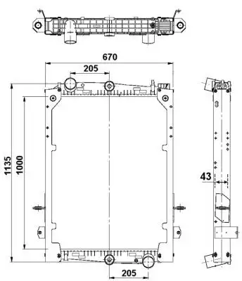 NRF 58280 Radyatör 1432145 resmi