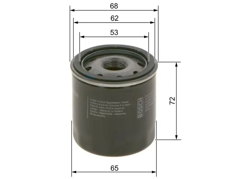 BOSCH 0986452028 Yağ Filtresi resmi