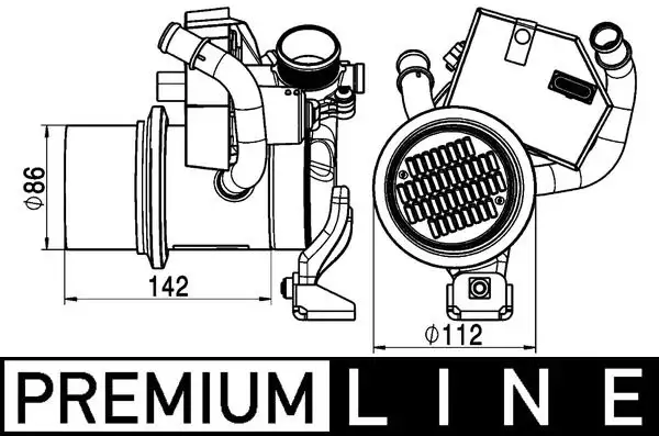 MAHLE CE5000P EGR Soğutucusu resmi