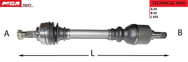MGA 70277 Ön Aks (Sol) 3272LW resmi