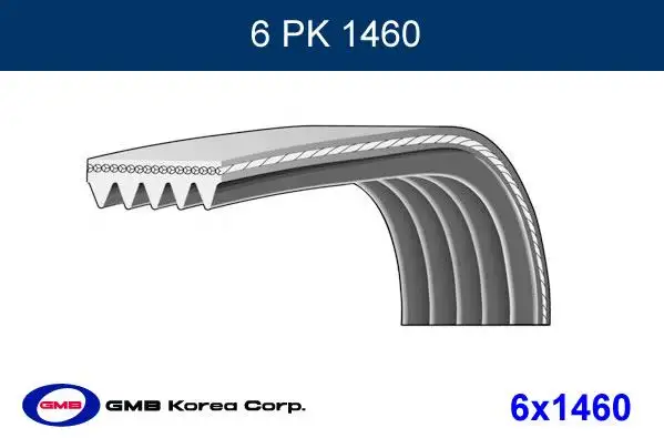 GMB 6PK1460 Kayış resmi