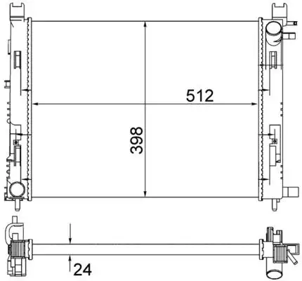 MAHLE CR2166001S Radyatör 8660003460 resmi