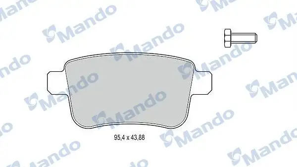 MANDO MBF015241 Arka Fren Balatası resmi